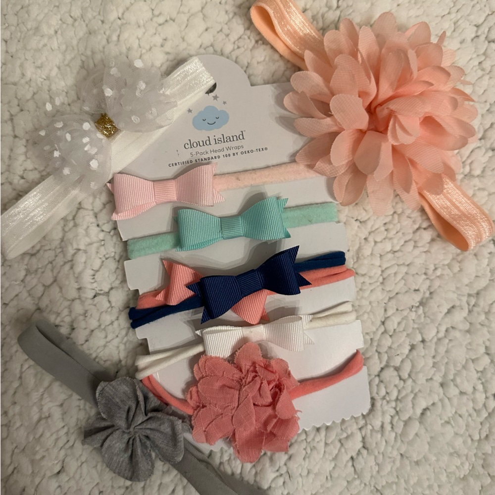 Assorted Baby Headbands with Bows and Flowers